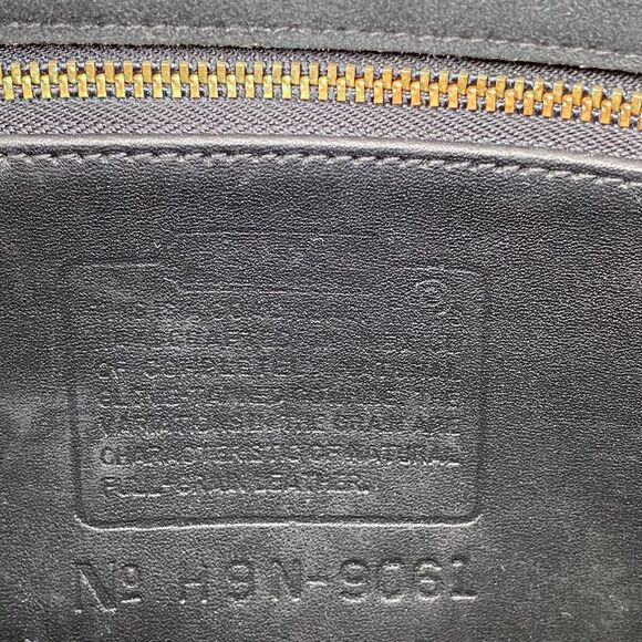 Vintage Coach Rambler’s Legacy 9061 Black Leather Crossbody Shoulder Bag - Picture 8 of 10